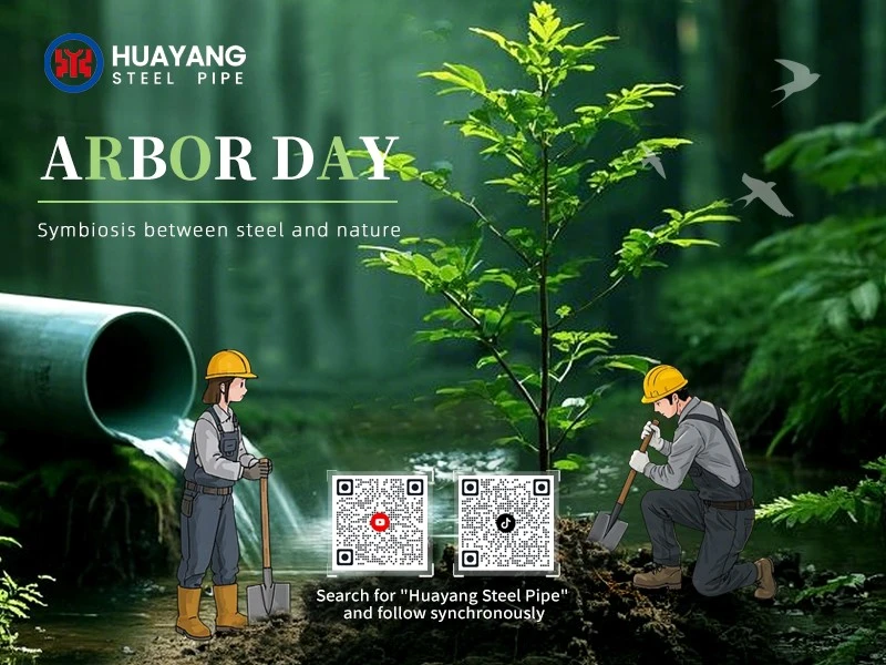 Rooting Hope, Greening Future -- Ação verde do tubo de aço huayang no dia do ...